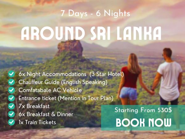 Around Sri Lanka 7 days 6 Nights
