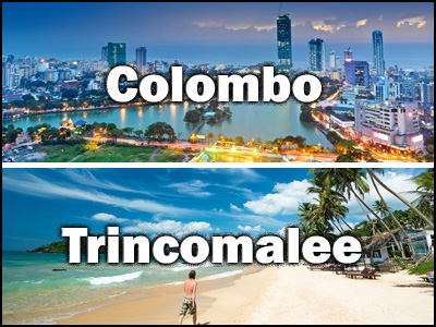 Trincomalee to Colombo or Colombo to Trincomalee Trnasfer