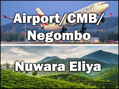 Airport to Nuwara Eliya or Nuwara Eliya to Airport trnasfer