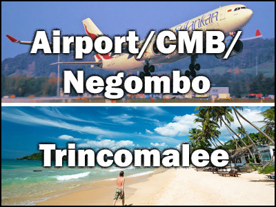 Airport to Trincomalee or Trincomalee to Airport trnasfer