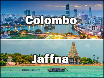 Jaffna to Colombo or Colombo to Jaffna Trnasfer