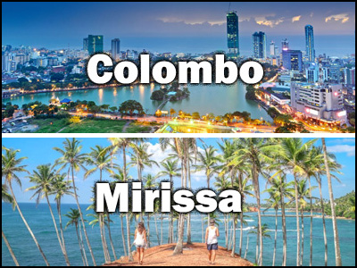 Mirissa to Colombo or Colombo to Mirissa Trnasfer