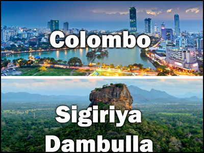 Sigiriya, Dambulla to Colombo or Colombo to Sigiriya, Dambulla Trnasfer
