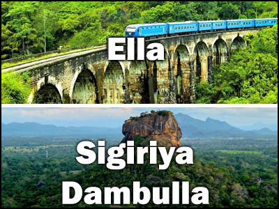 Ella to Sigiriya, Dambulla or Sigiriya, Dambulla to Ella Trnasfer