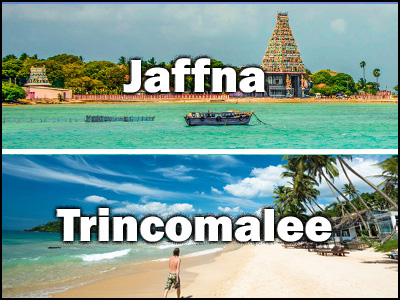 Jaffna to Trincomalee or Trincomalee to Jaffna trnasfer